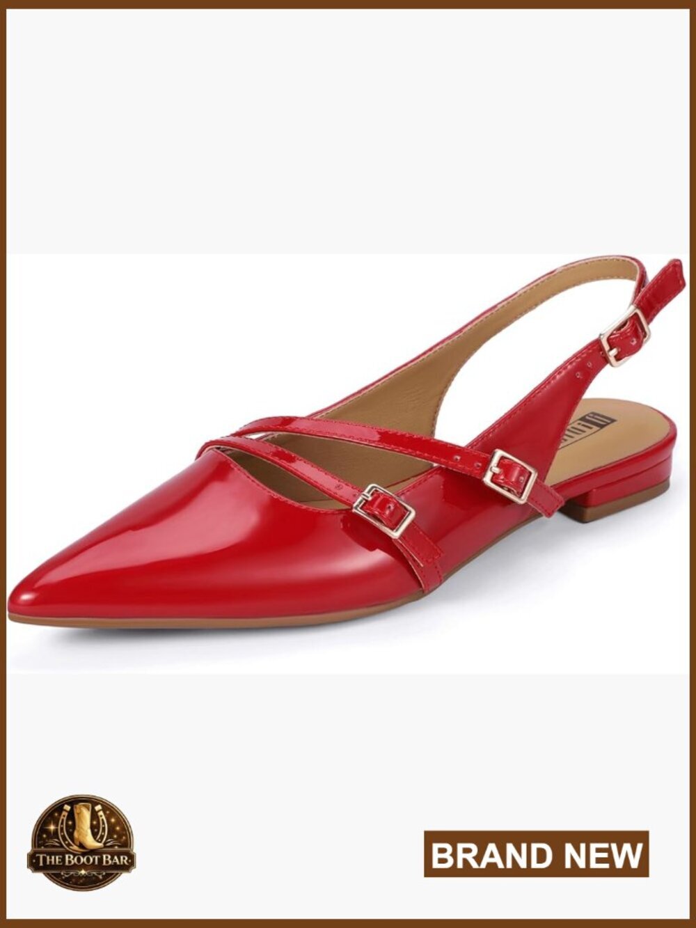 Womens Pointed Toe Slingback Ballet Flats Dressy Comfortable Work Shoes Trendy